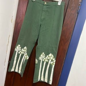 Big Bud Press. Western pants. Mushroom paintstamp. Size XL. Like new condition.